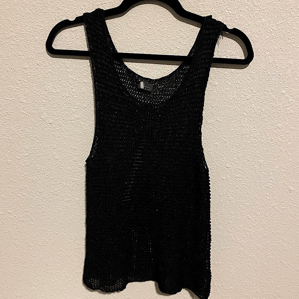 Sparkle & Fade Mesh Tank Top